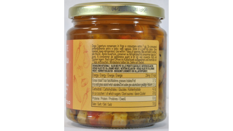 Parente verdure grigliate in olio di oliva gr.280