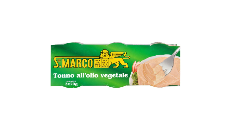 S. Marco tonno olio vegetale gr.70x3