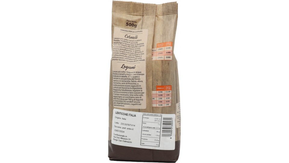 La conserviera lenticchie marche gr.500