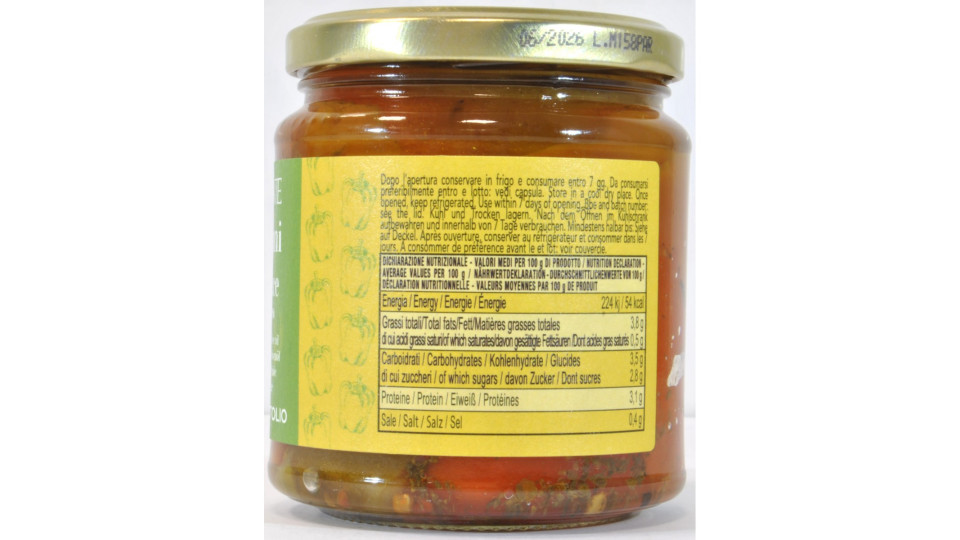 Parente peperoni alla brace in olio di oliva gr.280