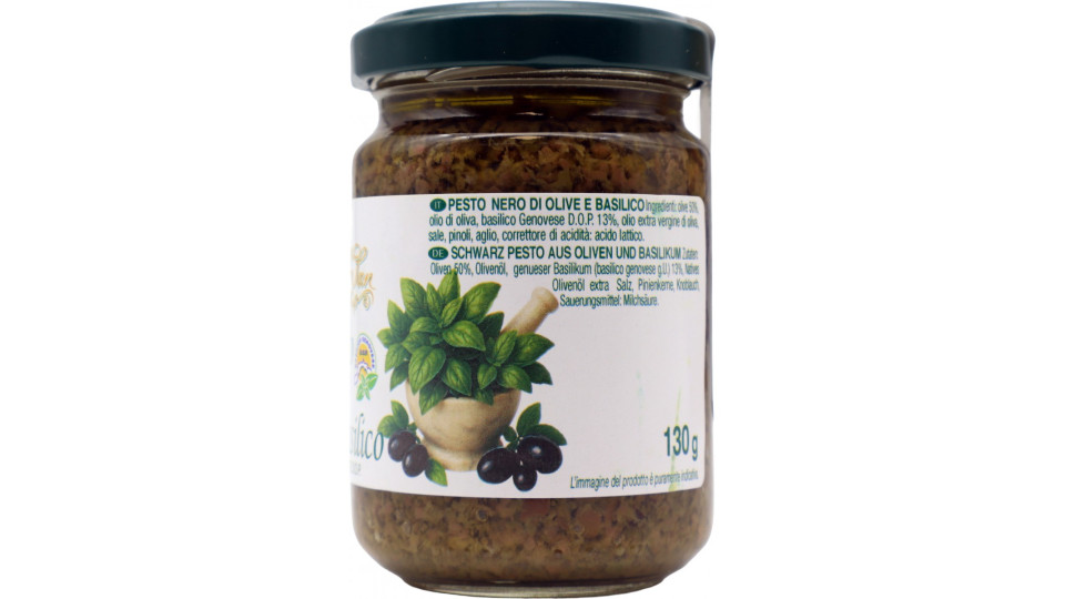 San Francesco pesto nero olive e basilico gr.130