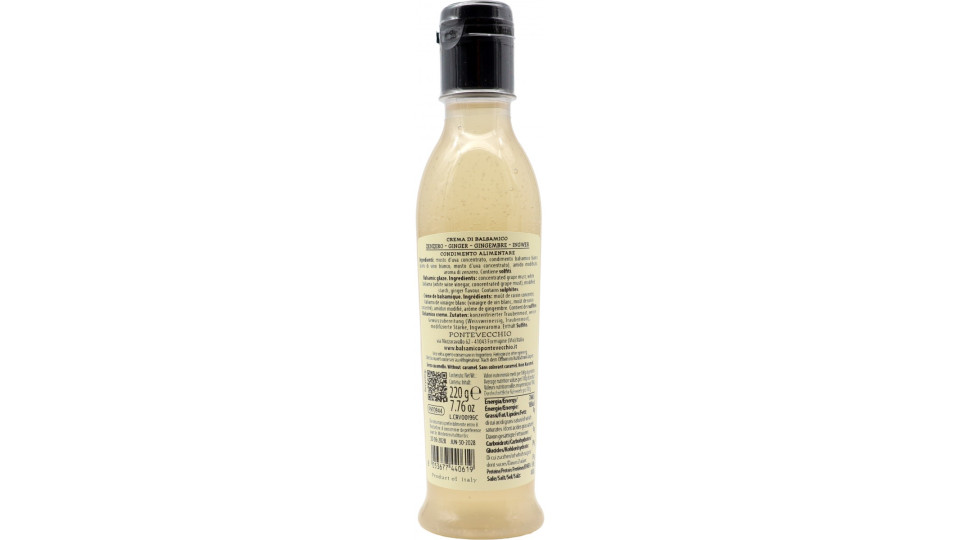 Pontevecchio crema con aceto balsamico allo zenzero gr.220