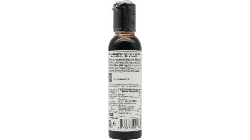 Mussini crema al tartufo bianco condimento ml.150