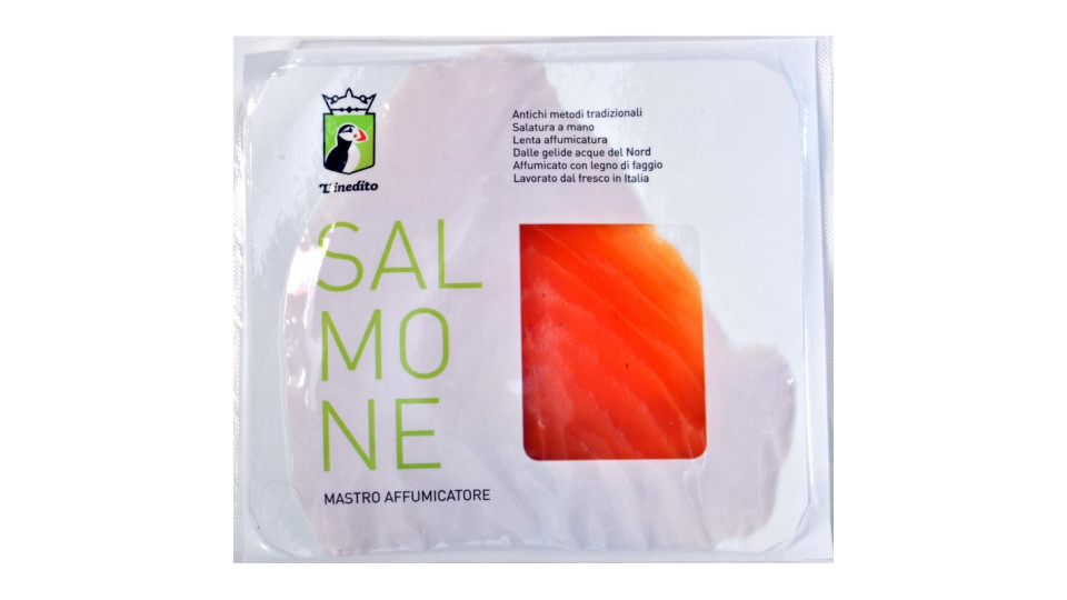 L'inedito salmone norvegese affumicato a fette gr.100