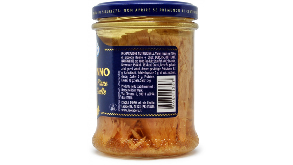 Isola d'oro tonnotto filetti in olio di oliva gr.190