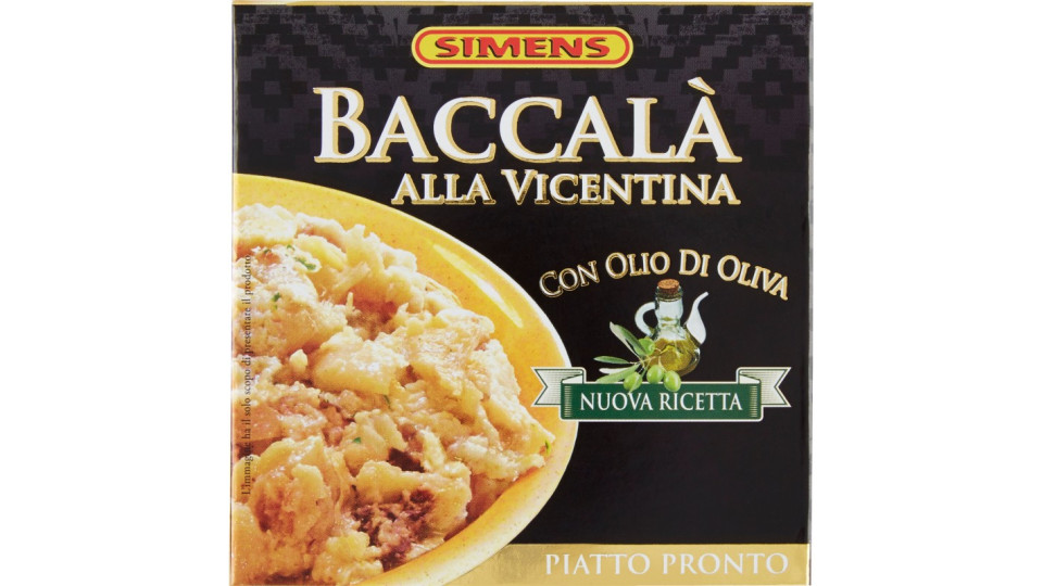Simens Baccalà alla Vicentina con Olio di Oliva 160 g