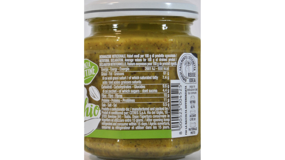 Citres crema pistacchio salato gr.200