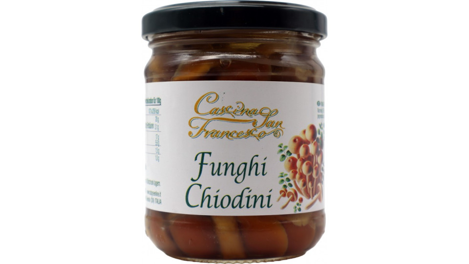 San Francesco funghi chiodini in olio di oliva gr.180