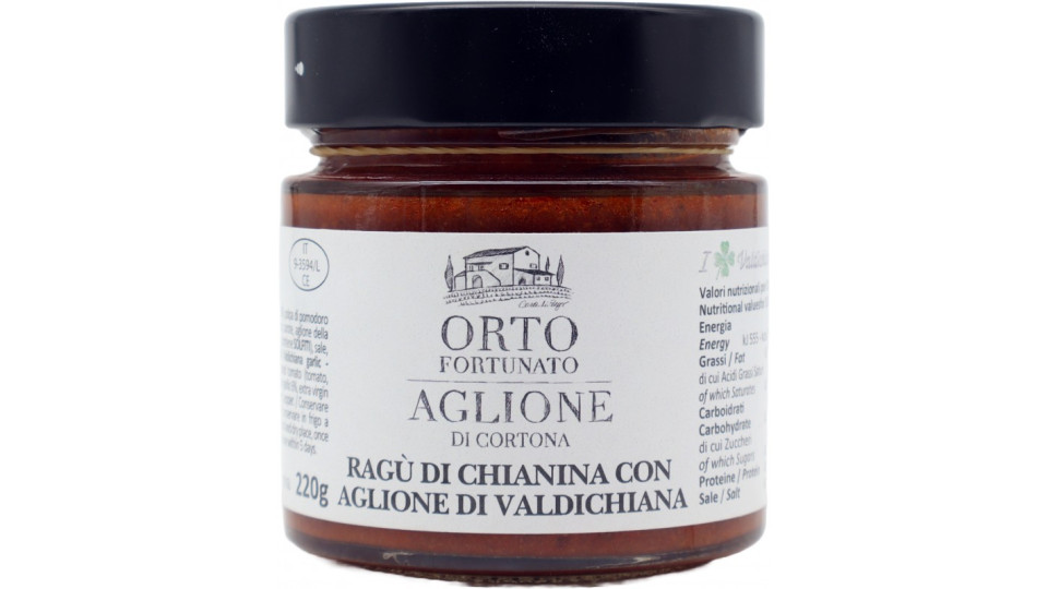 Orto Fortunato ragu rosso di chianina con aglione gr.220