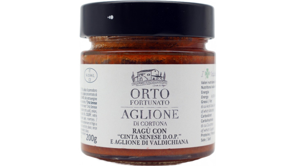 Orto Fortunato ragu rosso di cinta senese gr.220