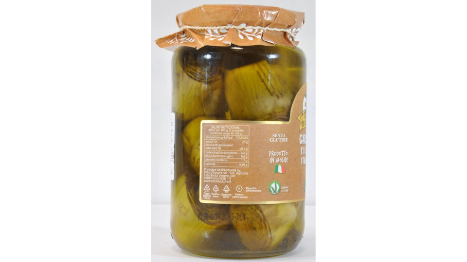 Orto d`autore carciofi rustici in olio di oliva gr.520