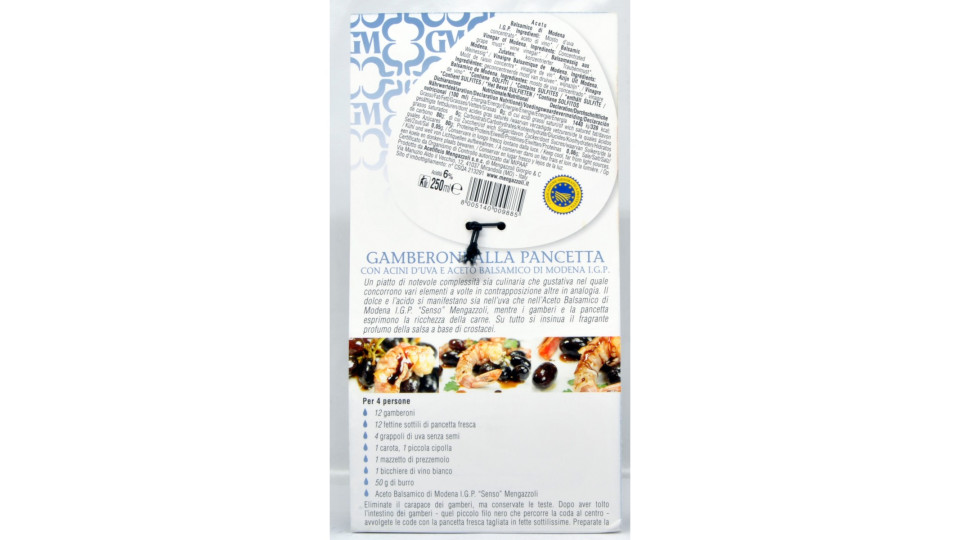 Mengazzoli aceto balsamico di Modena denso ml.250