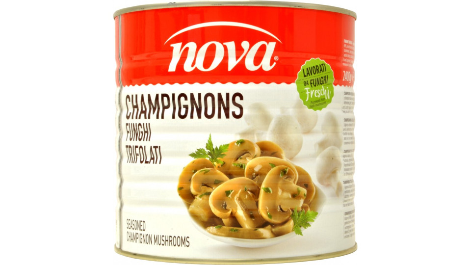 Nova funghi champignon trifolati kg.2,4