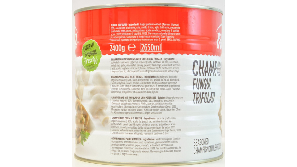 Nova funghi champignon trifolati kg.2,4