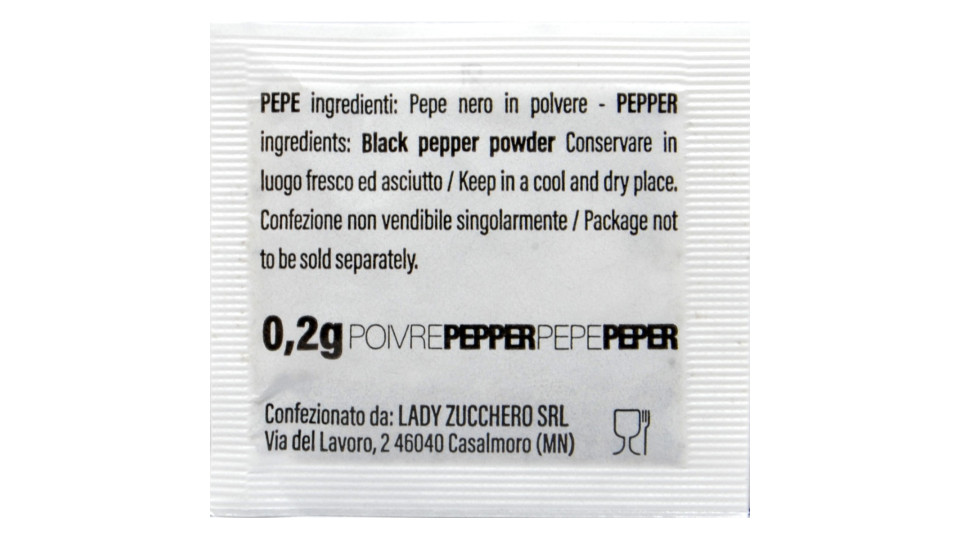 Lady Zucchero pepe in bustina gr.0,2x1000 bustine