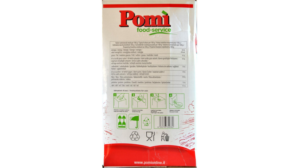 Pomì polpa di pomodoro bag box kg.10