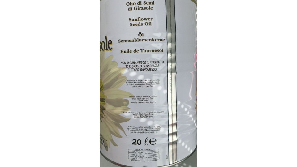 Moniga nordolio olio di semi di girasole lt.20
