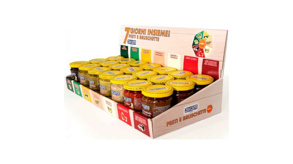 Zuccato box pesti e bruschette x21 pz gusti assortiti