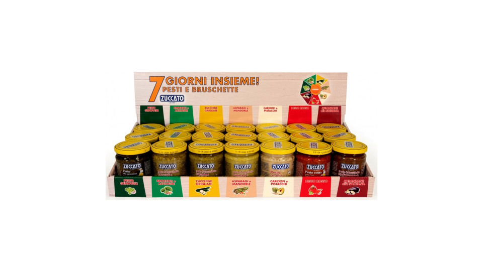 Zuccato box pesti e bruschette x21 pz gusti assortiti