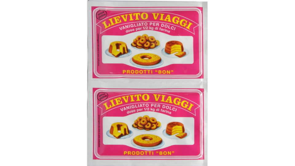 Arpa lievito vanigliato viaggi 2 buste gr.16