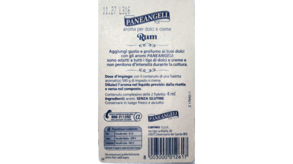 Cameo aroma rum x2
