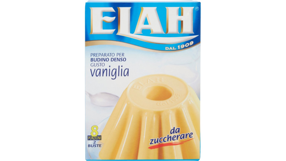 Elah Preparato per Budino Denso Gusto vaniglia 88 gr.