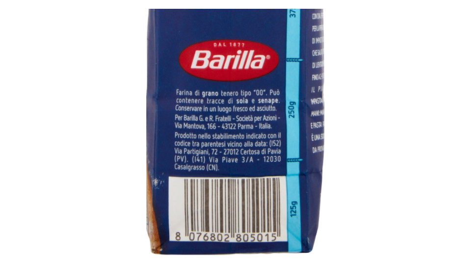 Barilla Farina Tipo "00" di Grano Tenero 500 gr.