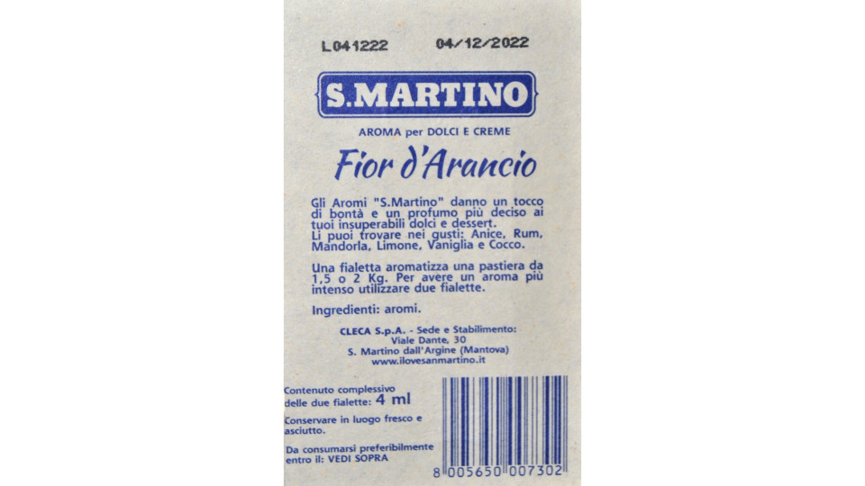 S.Martino Aroma Fior D'Arancio S.Martino (n.2 fiale)
