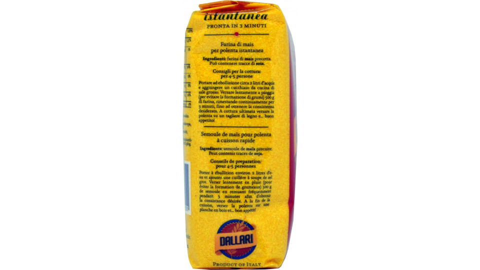 Dallari farina per polenta istantanea gr.500