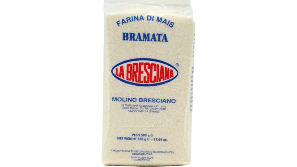 La Bresciana farina bramata bianca gr.500