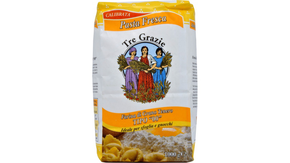Le tre grazie farina per pasta fresca 00 kg.1