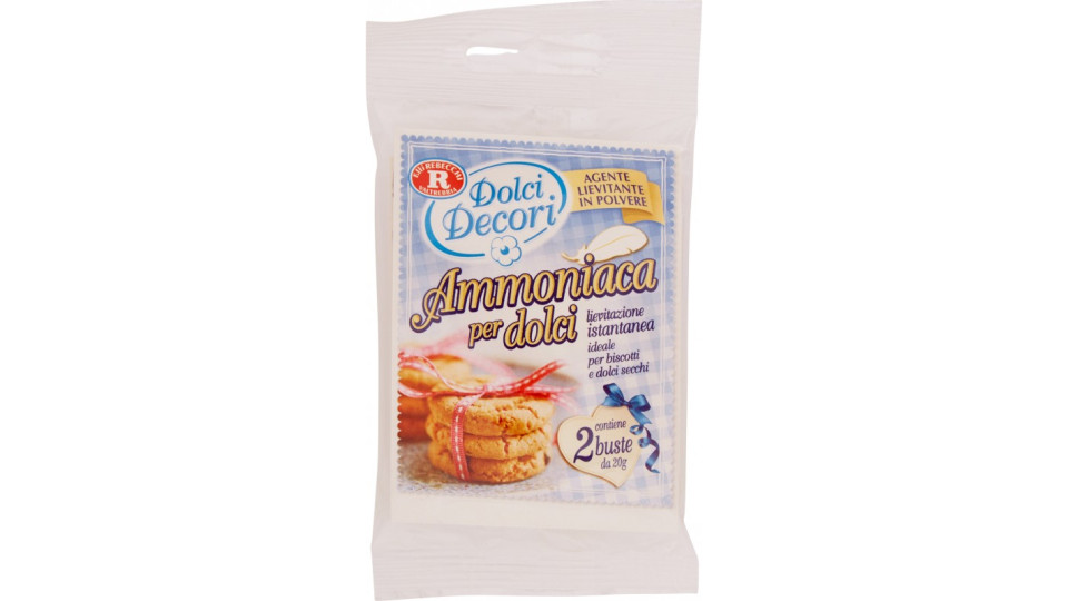 F.lli Rebecchi Valtrebbia Dolci Decori Ammoniaca per dolci 2 x...