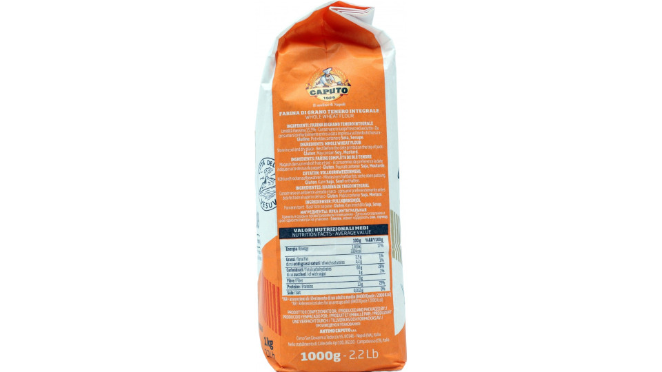 Caputo Integrale Farina di Grano Tenero Integrale 1 Kg