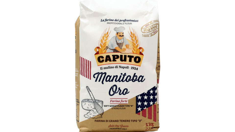 Caputo Manitoba Oro Farina di Grano Tenero Tipo "0" 1 Kg