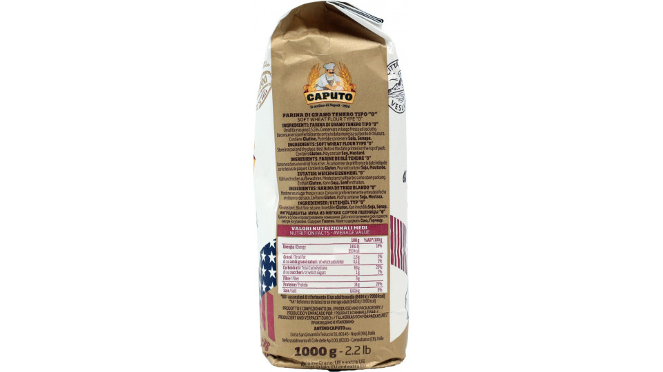 Caputo Manitoba Oro Farina di Grano Tenero Tipo "0" 1 Kg