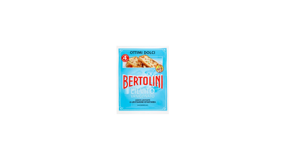 Bertolini lievito vanigliato - gr.64 x4