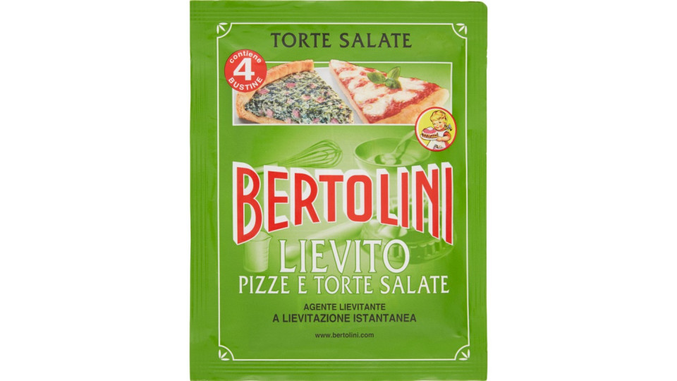 Bertolini Lievito Pizze e Torte Salate 4 x 16 gr.