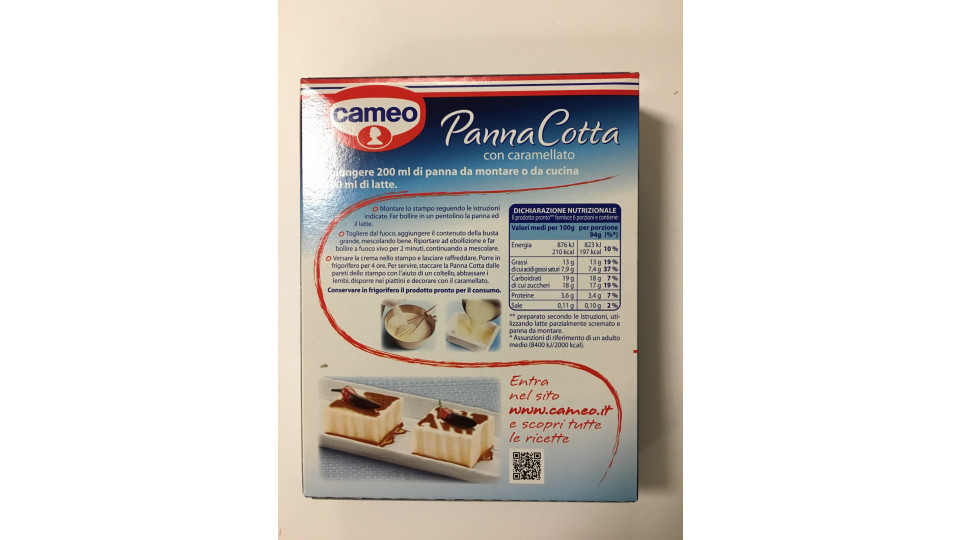 Cameo panna cotta caramello - gr.97