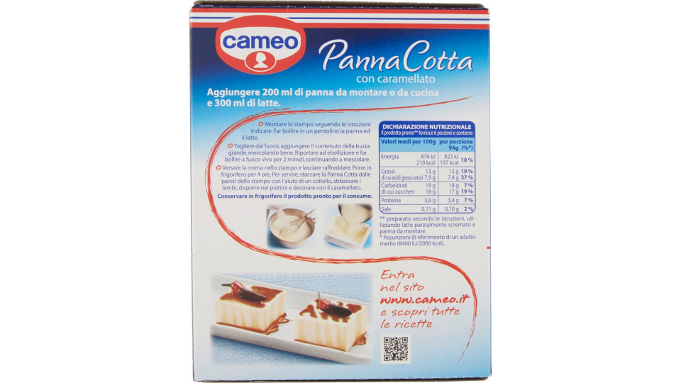 Cameo panna cotta caramello - gr.97