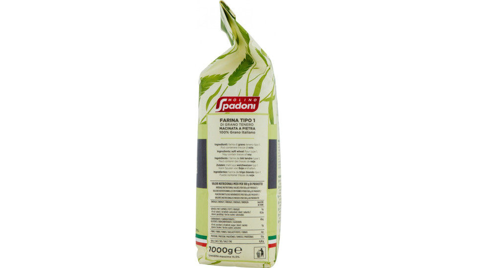 Molino Spadoni Farina di Grano Tenero Macina a Pietra Tipo 1 KG.1