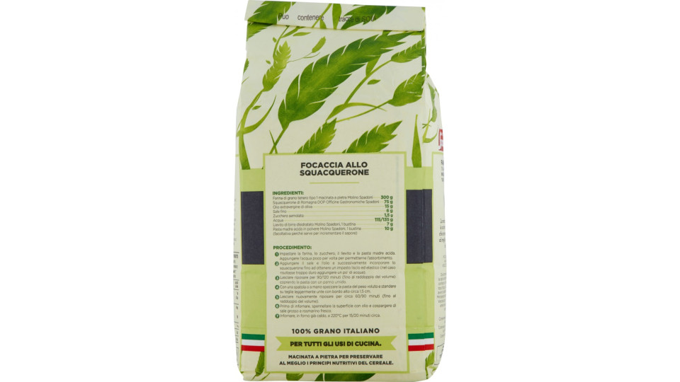 Molino Spadoni Farina di Grano Tenero Macina a Pietra Tipo 1 KG.1