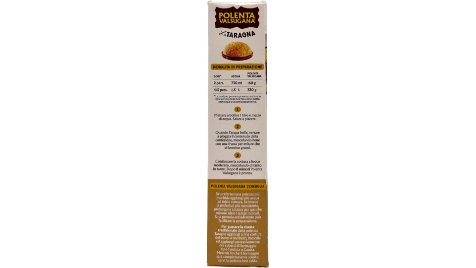 Polenta Valsugana la Taragna 330 gr.