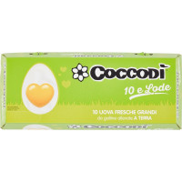 Uova coccodì x10 allevate a terra