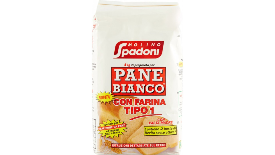 Spadoni farina pane bianco - kg.1