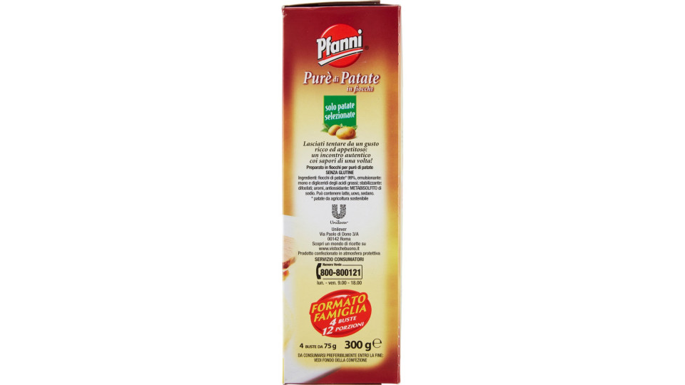Pfanni Purè di patate in fiocchi 4 x 75 gr.