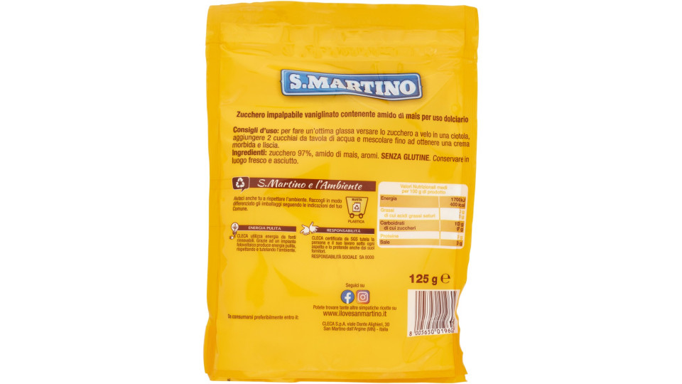 S.Martino Zucchero a Velo Vanigliato 125 g