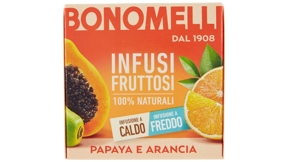 Bonomelli Infusi Fruttosi 100% Naturali Papaya e Arancia 12...