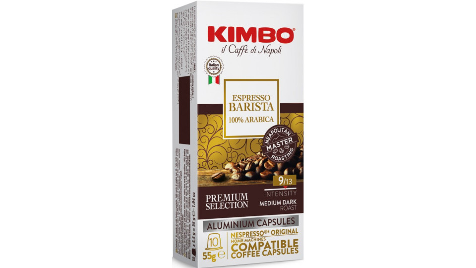 Kimbo caps bar.espresso 100% arabica x10