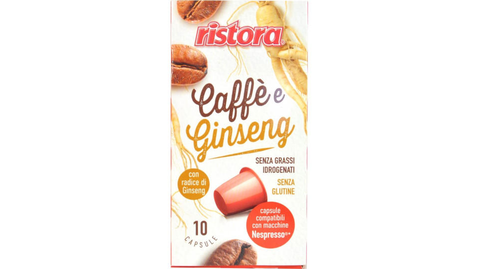 ristora Caffè e Ginseng capsule compatibili Nespresso caps 10...