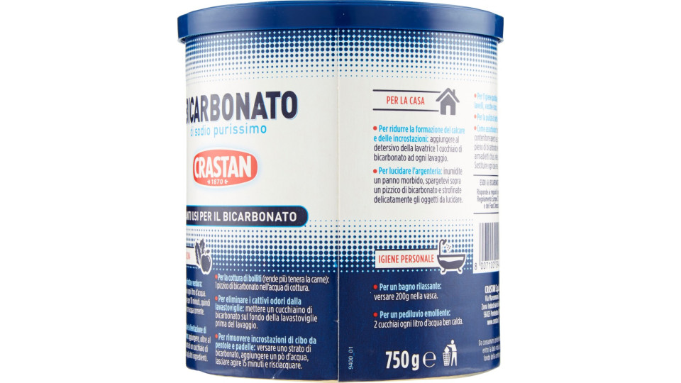 Crastan Bicarbonato di sodio purissimo 750 gr.